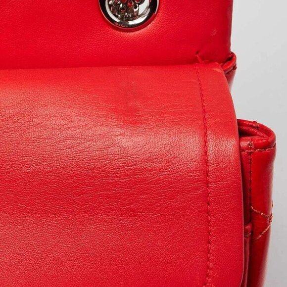 Chanel Red 2.55 Reissue Quilted Patent Leather 226 Flap Bag - Picture 10 of 12